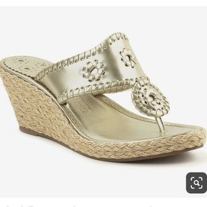 Jack Rogers Metallic Marbella Mid-Wedge